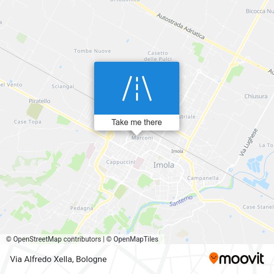 Via Alfredo Xella map