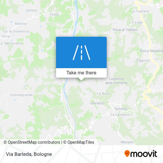 Via Barleda map