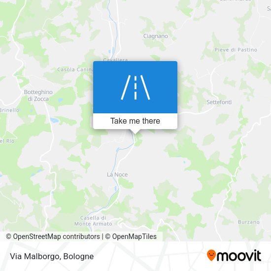 Via Malborgo map