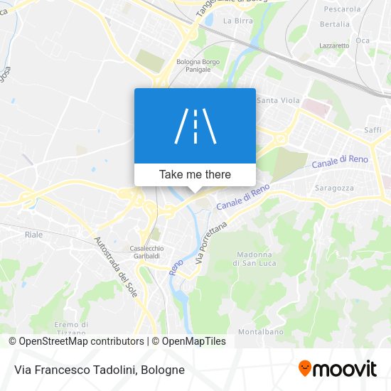 Via Francesco Tadolini map