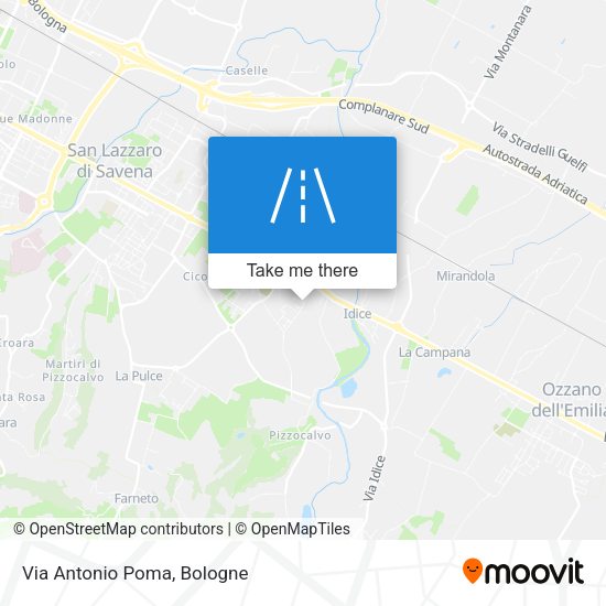 Via Antonio Poma map
