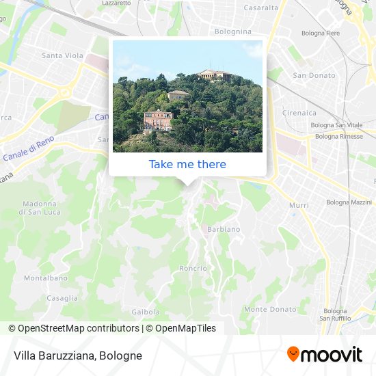 Villa Baruzziana map