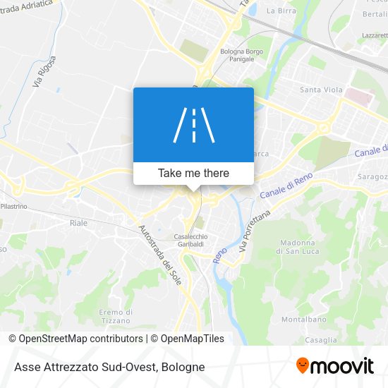 Asse Attrezzato Sud-Ovest map