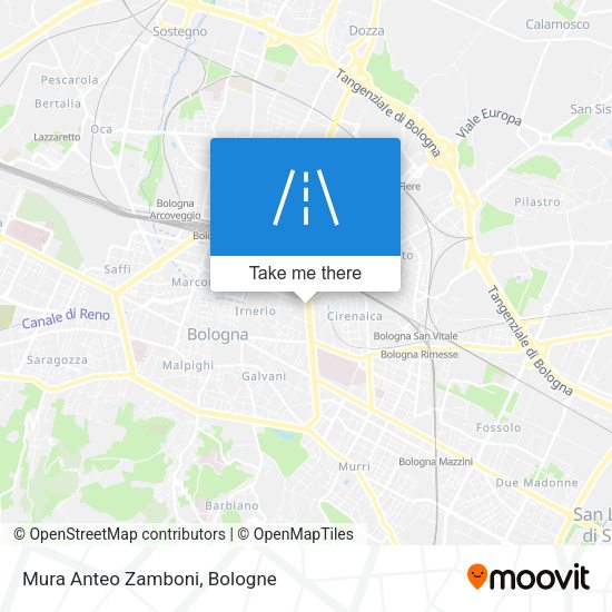 Mura Anteo Zamboni map
