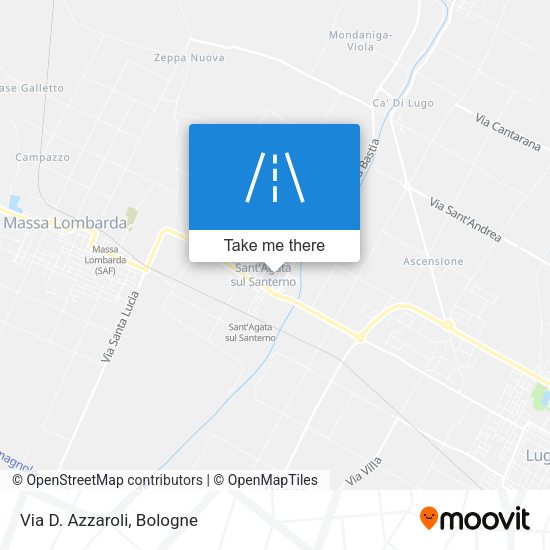 Via D. Azzaroli map