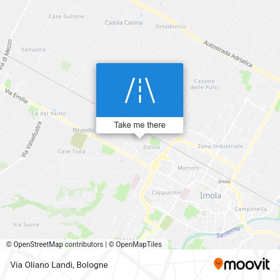 Via Oliano Landi map