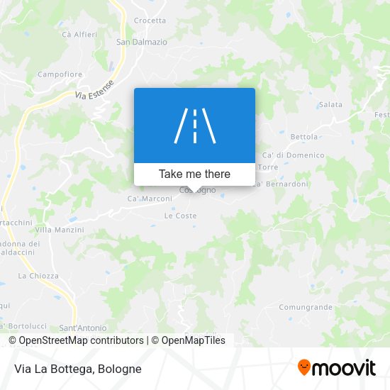 Via La Bottega map