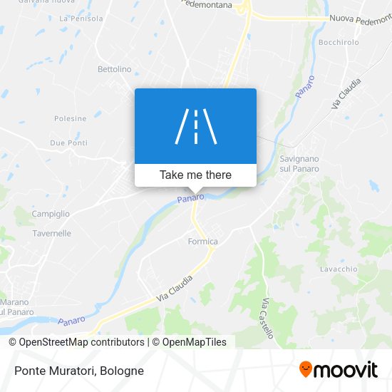 Ponte Muratori map