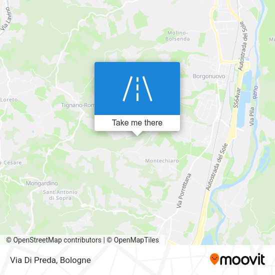 Via Di Preda map