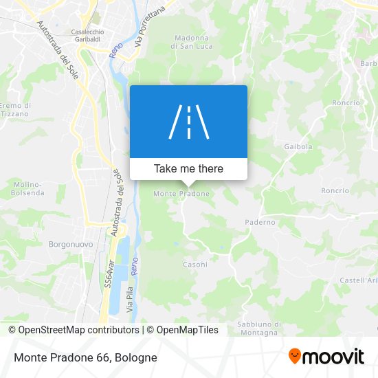 Monte Pradone 66 map