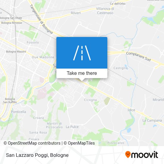 San Lazzaro Poggi map