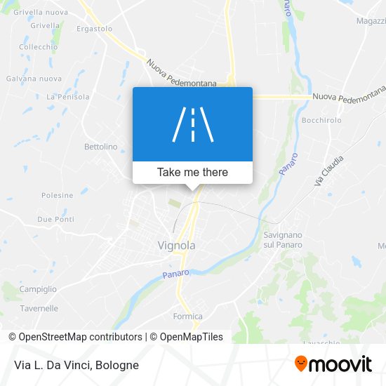 Via L. Da Vinci map