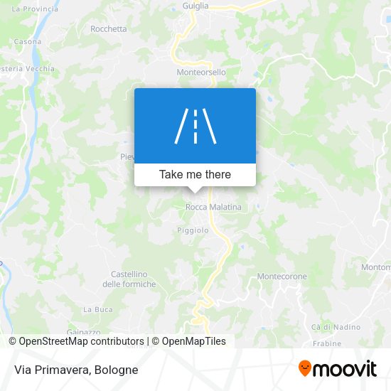 Via Primavera map