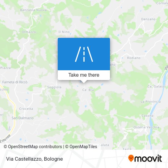 Via Castellazzo map