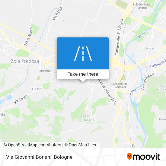 Via Giovanni Bonani map