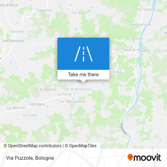 Via Puzzole map