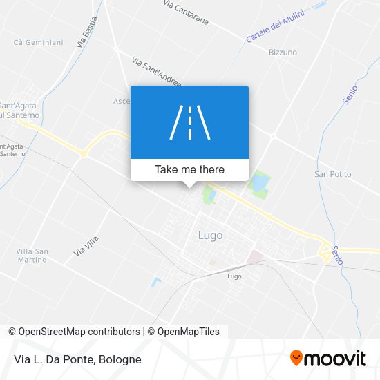 Via L. Da Ponte map