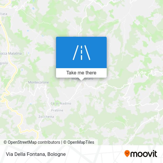 Via Della Fontana map