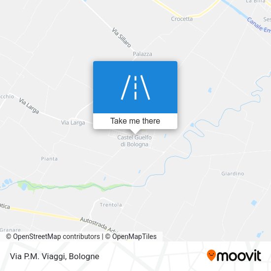 Via P.M. Viaggi map