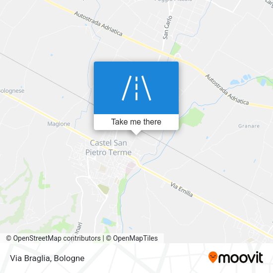 Via Braglia map