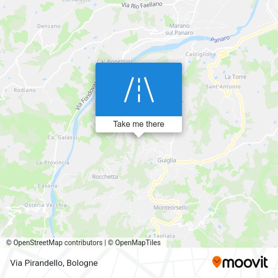 Via Pirandello map