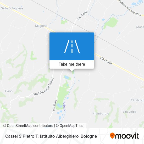 Castel S.Pietro T. Istituito Alberghiero map