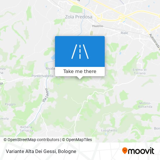 Variante Alta Dei Gessi map