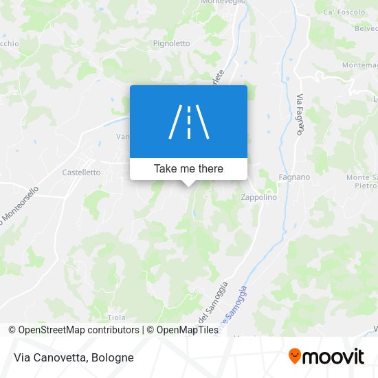 Via Canovetta map