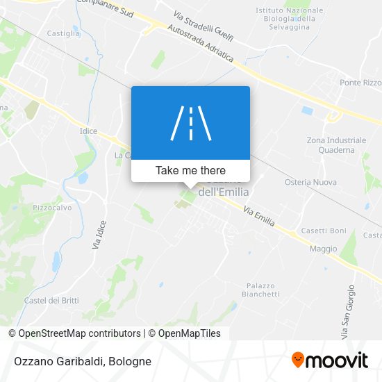 Ozzano Garibaldi map