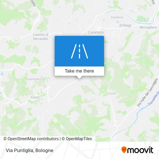 Via Puntiglia map