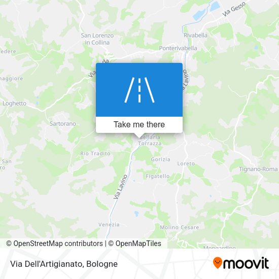 Via Dell'Artigianato map