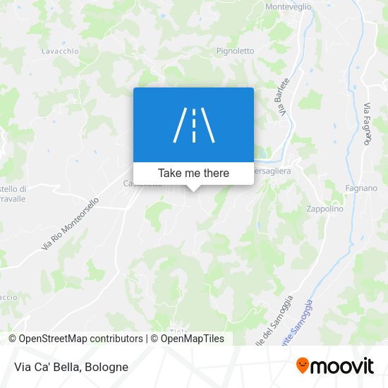 Via Ca' Bella map
