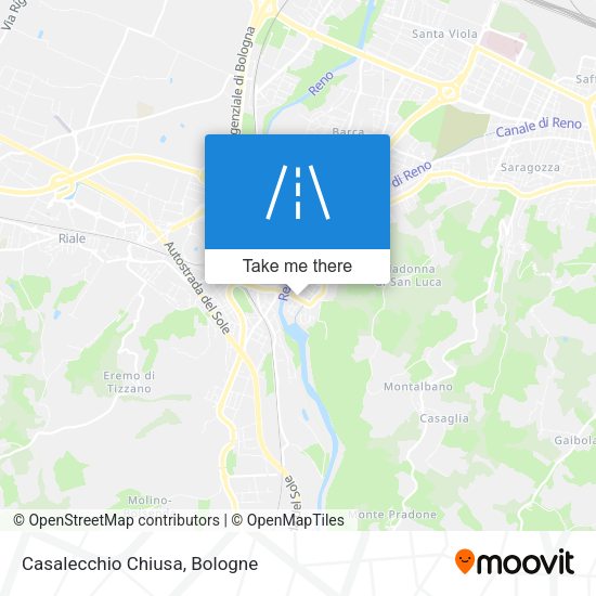Casalecchio Chiusa map