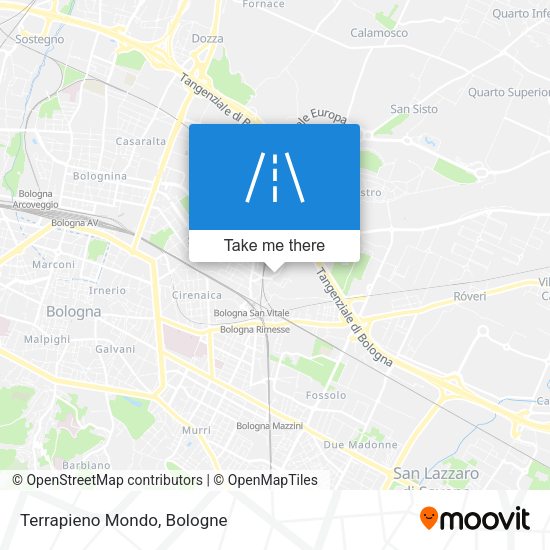 Terrapieno Mondo map