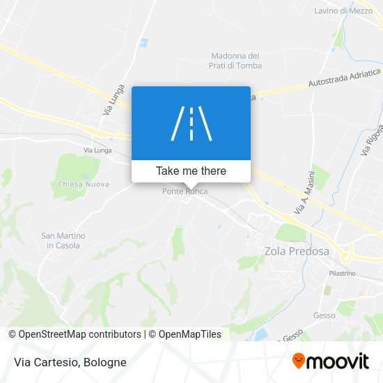Via Cartesio map