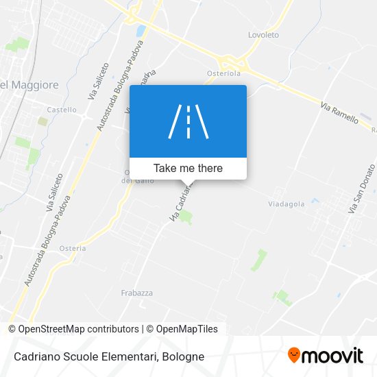 Cadriano Scuole Elementari map