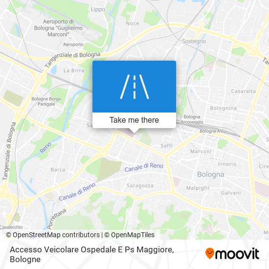 Accesso Veicolare Ospedale E Ps Maggiore map