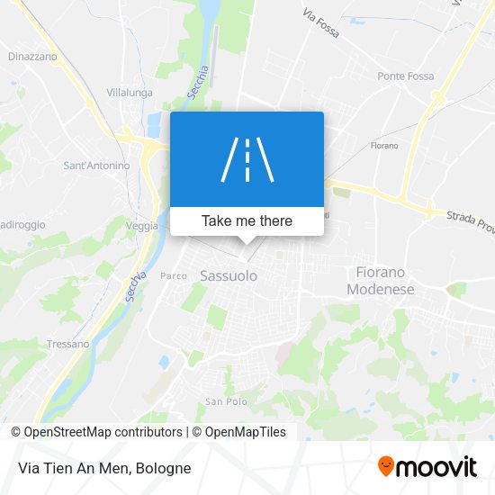 Via Tien An Men map