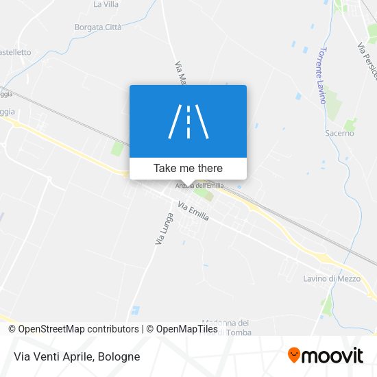 Via Venti Aprile map