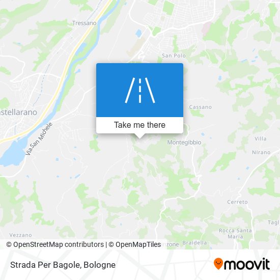 Strada Per Bagole map