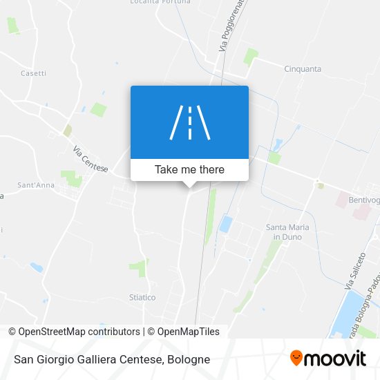 San Giorgio Galliera Centese map