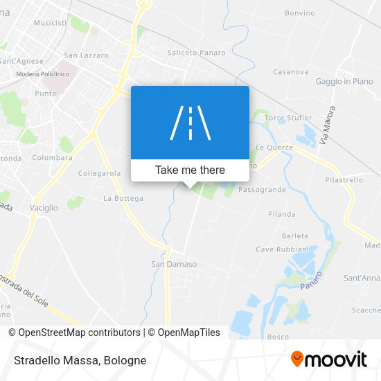 Stradello Massa map