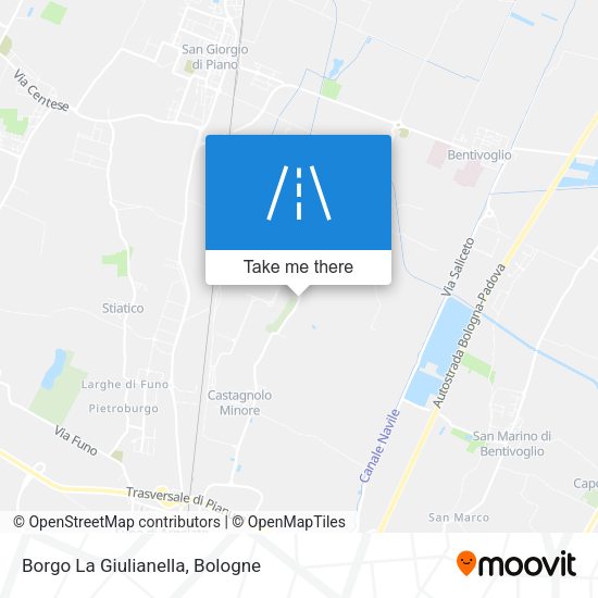Borgo La Giulianella map