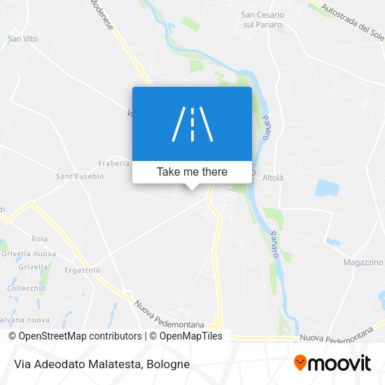 Via Adeodato Malatesta map