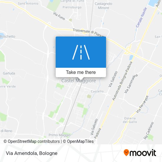 Via Amendola map