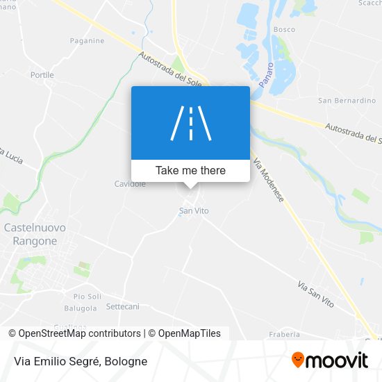 Via Emilio Segré map