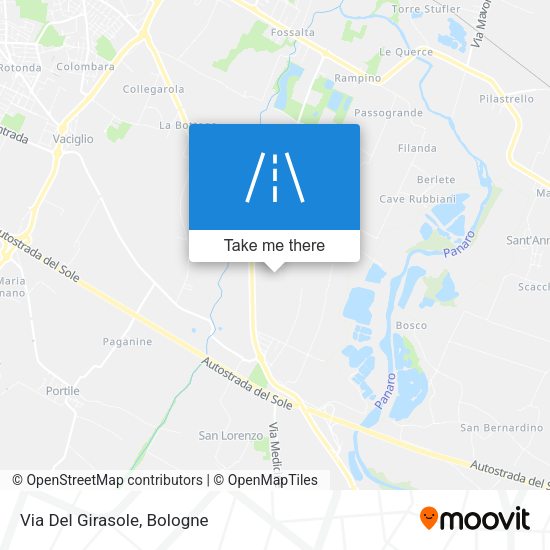 Via Del Girasole map