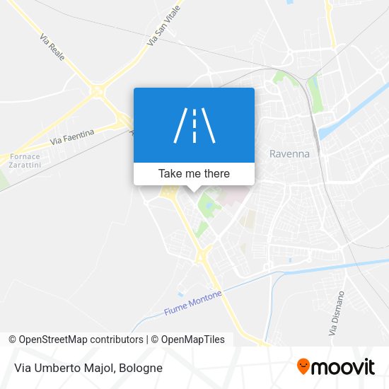 Via Umberto Majol map