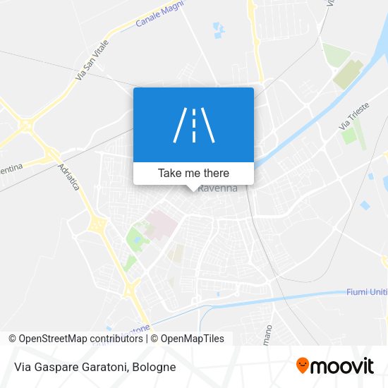 Via Gaspare Garatoni map