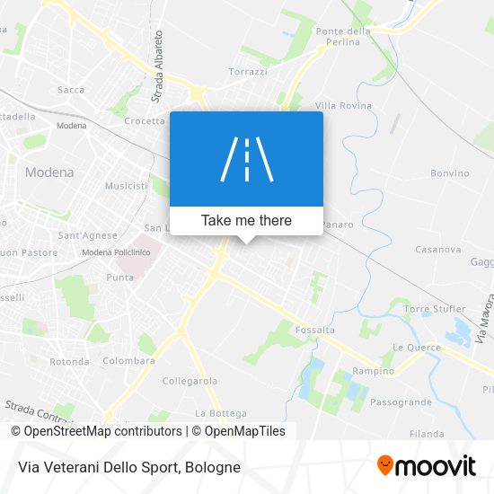 Via Veterani Dello Sport map